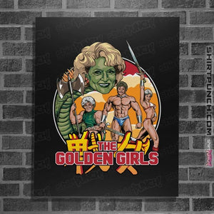 Daily_Deal_Shirts Posters / 4"x6" / Black Golden Axe Girls