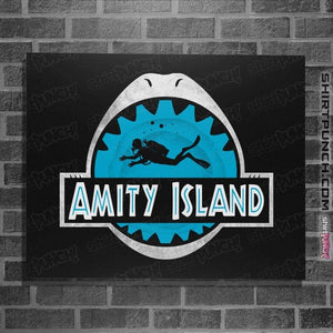 Daily_Deal_Shirts Posters / 4"x6" / Black Amity Island
