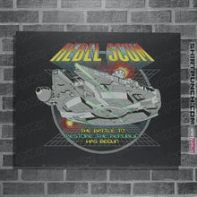 Load image into Gallery viewer, Daily_Deal_Shirts Posters / 4&quot;x6&quot; / Dark Heather Vintage Arcade Rebel

