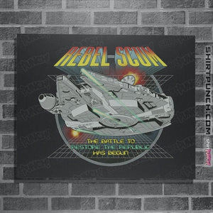 Daily_Deal_Shirts Posters / 4"x6" / Dark Heather Vintage Arcade Rebel