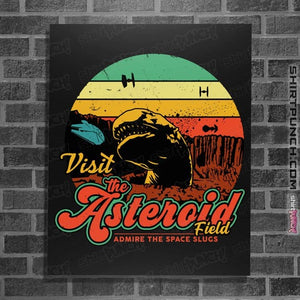 Daily_Deal_Shirts Posters / 4"x6" / Black Asteroid Field