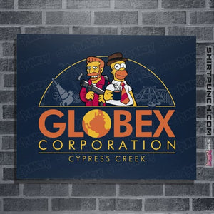 Daily_Deal_Shirts Posters / 4"x6" / Navy Globex Corp