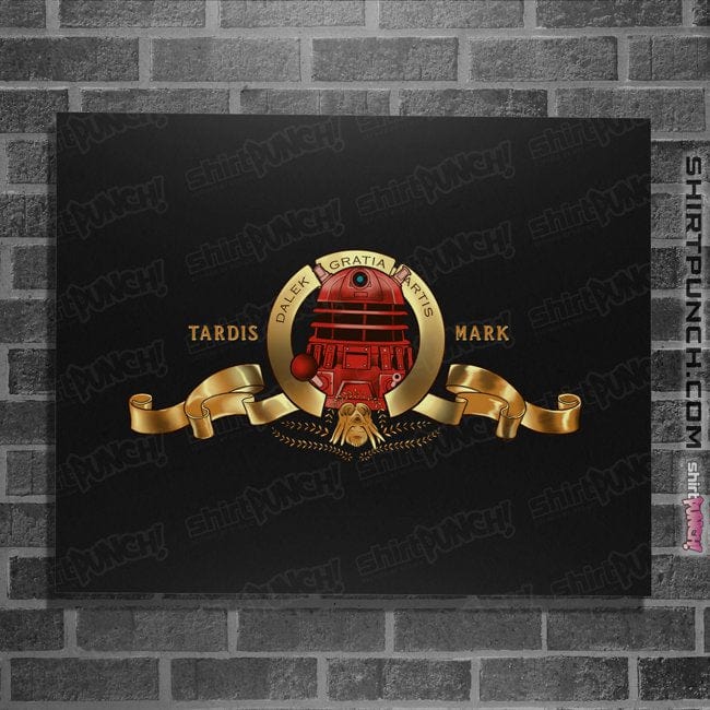 Daily_Deal_Shirts Posters / 4"x6" / Black Tardis Mark