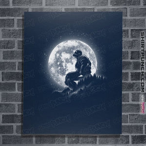 Daily_Deal_Shirts Posters / 4"x6" / Navy Moonlight Iron