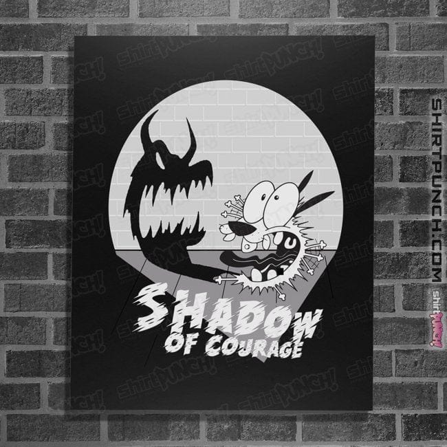 Shirts Posters / 4"x6" / Black The Shadow Of Courage