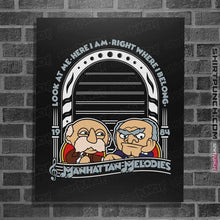 Load image into Gallery viewer, Shirts Posters / 4&quot;x6&quot; / Black Statler and Waldorf Melodies
