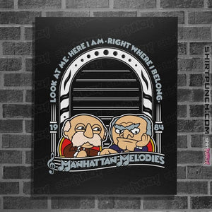 Shirts Posters / 4"x6" / Black Statler and Waldorf Melodies