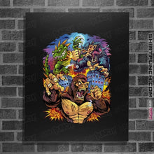 Load image into Gallery viewer, Daily_Deal_Shirts Posters / 4&quot;x6&quot; / Black Rampage Arcade Tribute
