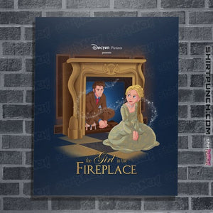 Secret_Shirts Posters / 4"x6" / Navy Girl In The Fireplace