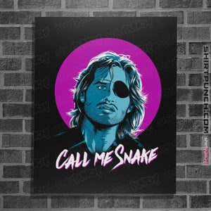 Shirts Posters / 4"x6" / Black Call Me Snake