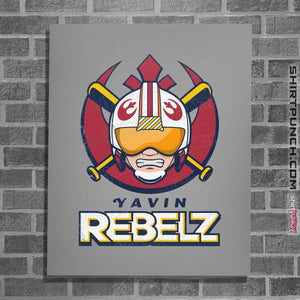 Daily_Deal_Shirts Posters / 4"x6" / Sports Grey Go Rebelz