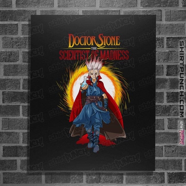 Daily_Deal_Shirts Posters / 4"x6" / Black The Scientist Of Madness