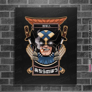 Daily_Deal_Shirts Posters / 4"x6" / Black Immortal Samurai