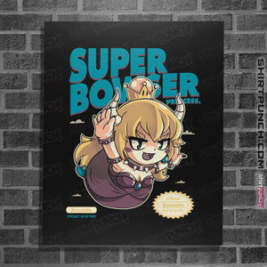 Shirts Posters / 4"x6" / Black Super Bowsette
