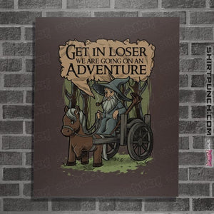 Daily_Deal_Shirts Posters / 4"x6" / Dark Chocolate Middle Earth Adventure