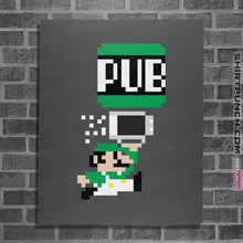 Load image into Gallery viewer, Shirts Posters / 4&quot;x6&quot; / Charcoal To The Pub Luigi
