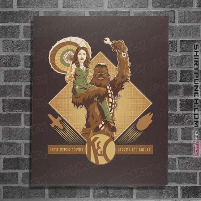 Shirts Posters / 4"x6" / Dark Chocolate Shiny Repair Service