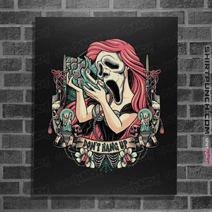 Daily_Deal_Shirts Posters / 4"x6" / Black Ariel Ghostface