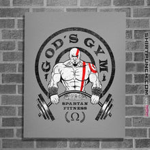 Load image into Gallery viewer, Shirts Posters / 4&quot;x6&quot; / Sports Grey God&#39;s Gym
