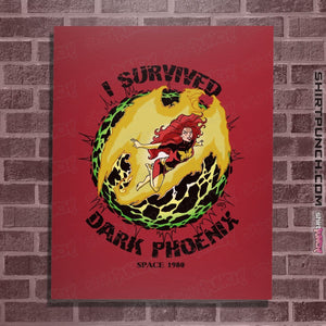 Shirts Posters / 4"x6" / Red I Survived Dark Phoenix