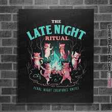 Load image into Gallery viewer, Daily_Deal_Shirts Posters / 4&quot;x6&quot; / Black The Late Night Ritual
