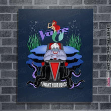 Load image into Gallery viewer, Secret_Shirts Posters / 4&quot;x6&quot; / Navy I Want Your Voice
