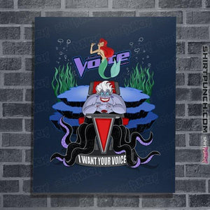 Secret_Shirts Posters / 4"x6" / Navy I Want Your Voice