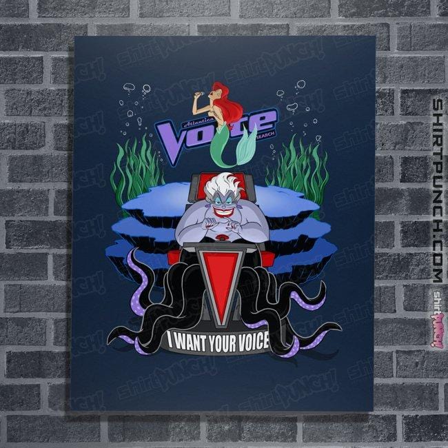 Secret_Shirts Posters / 4"x6" / Navy I Want Your Voice