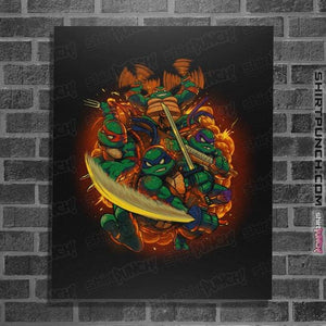 Daily_Deal_Shirts Posters / 4"x6" / Black Cowabunga