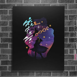 Shirts Posters / 4"x6" / Black Jotaro The Star