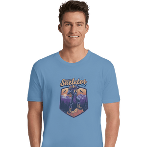 Shirts Premium Shirts, Unisex / Small / Powder Blue Outdoor Skeletor