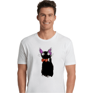 Shirts Premium Shirts, Unisex / Small / White Watercolor Cat