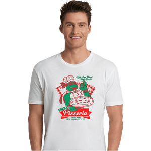 Secret_Shirts Premium Shirts, Unisex / Small / White Mikey's Pizza