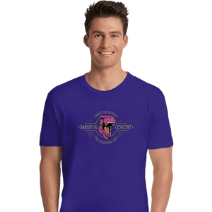 Shirts Premium Shirts, Unisex / Small / Violet Barney In Concert