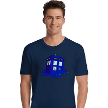 Load image into Gallery viewer, Daily_Deal_Shirts Premium Shirts, Unisex / Small / Navy Melting Tardis
