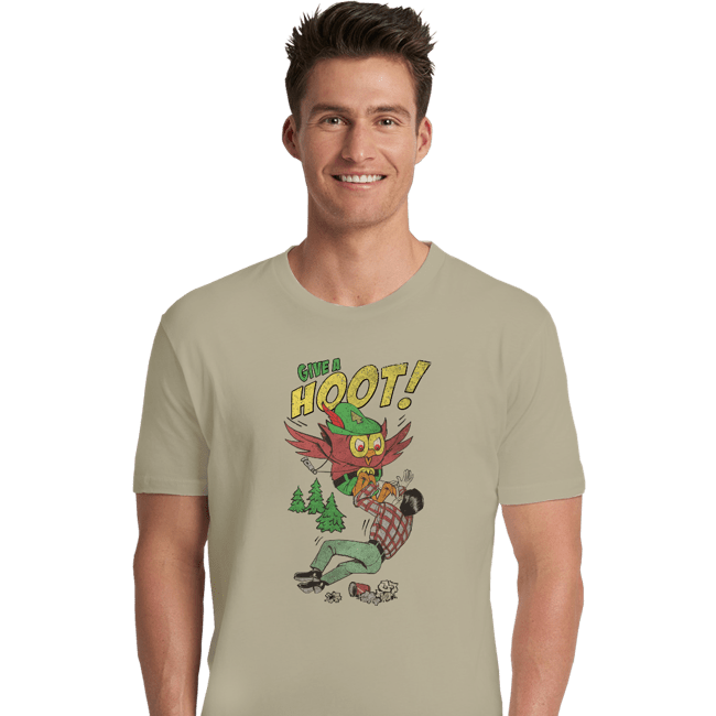 Secret_Shirts Premium Shirts, Unisex / Small / Natural Give A Hoot