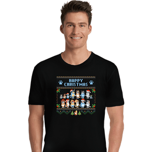 Daily_Deal_Shirts Premium Shirts, Unisex / Small / Black Happy Bluey Christmas
