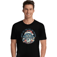 Load image into Gallery viewer, Secret_Shirts Premium Shirts, Unisex / Small / Black Christmas Cat
