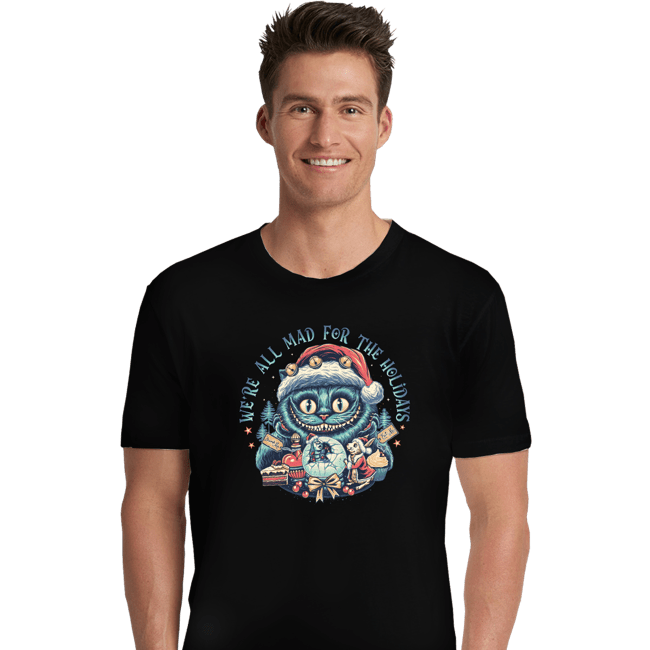 Secret_Shirts Premium Shirts, Unisex / Small / Black Christmas Cat