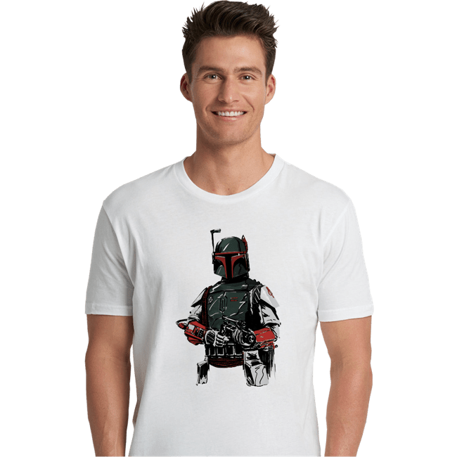 Shirts Premium Shirts, Unisex / Small / White Mandalorian Bounterhunter