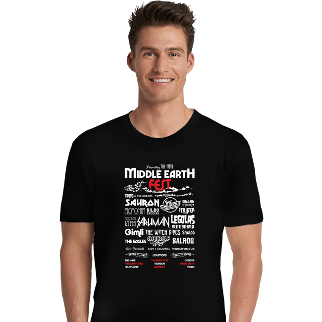 Shirts Premium Shirts, Unisex / Small / Black Middle Earth Fest