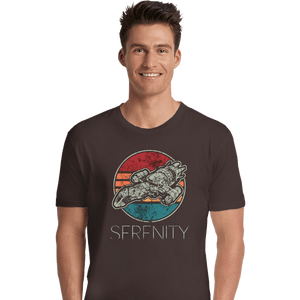 Shirts Premium Shirts, Unisex / Small / Dark Chocolate Vintage Serenity