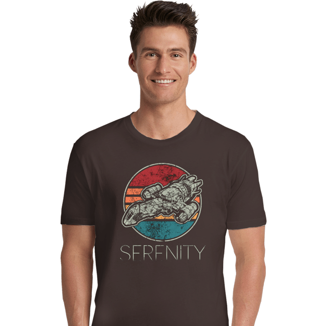 Shirts Premium Shirts, Unisex / Small / Dark Chocolate Vintage Serenity