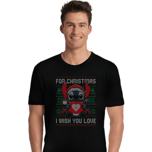 Shirts Premium Shirts, Unisex / Small / Black Christmas Love