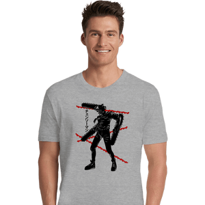 Shirts Premium Shirts, Unisex / Small / Sports Grey Crimson Chainsaw