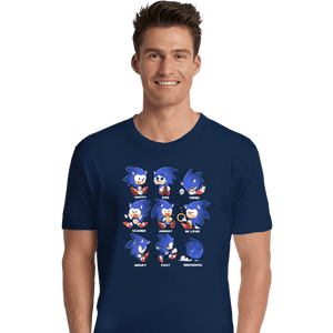 Secret_Shirts Premium Shirts, Unisex / Small / Navy Hedgehog!