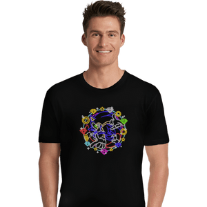 Shirts Premium Shirts, Unisex / Small / Black Neon Sonic