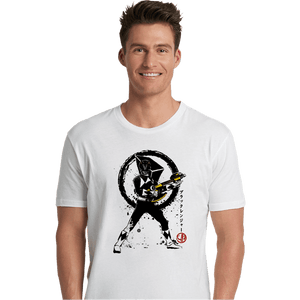 Shirts Premium Shirts, Unisex / Small / White Black Ranger Sumi-e