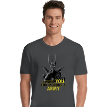 Load image into Gallery viewer, Shirts Premium Shirts, Unisex / Small / Charcoal Mordor&#39;s Army
