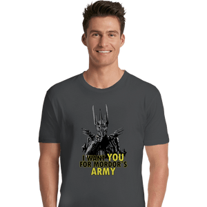 Shirts Premium Shirts, Unisex / Small / Charcoal Mordor's Army